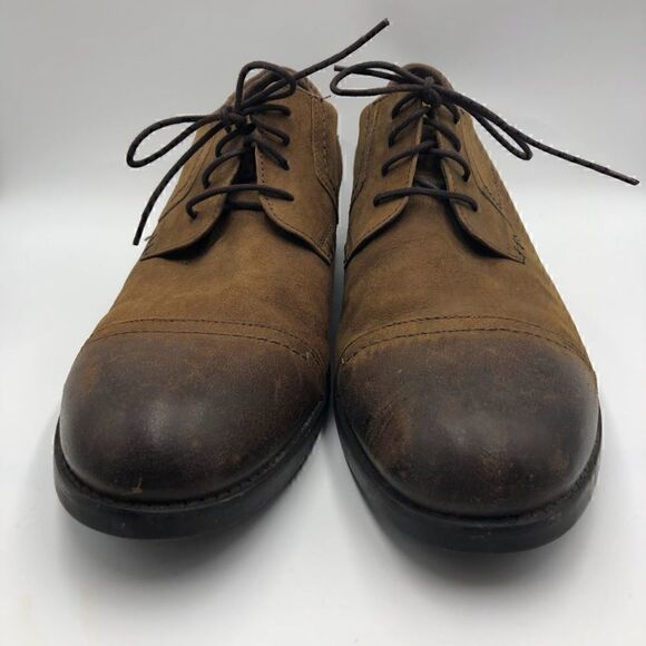 Clarks Men's Brown Leather Cap Toe Lace Up Oxford Shoes Size 12M - Picture 7 of 12